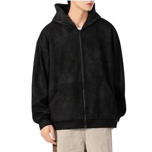 Custom Acid Wash Winter T-Shirt <b>Hoodie</b> Embroidered For Unisex Luxury Designer Zip-Up 100% Cotton - Product Image 1