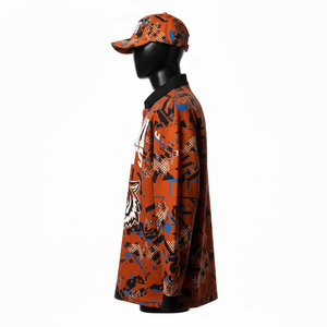 Maillot de rugby premium pour homme, tissu doux en polyester et élasthanne, 220 GSM, marron et noir, sublimation intégrale, logo personnalisé, évacuation de l'humidité - Product Image 3