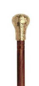 Bastón de madera de diseño vintage de 36 pulgadas con mango de latón decorativo, bastón de estilo moderno para hombres y mujeres para senderismo - Product Image 2