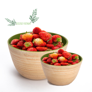 Bol en bambou filé écologique avec design personnalisé fabriqué au Vietnam - Product Image 1