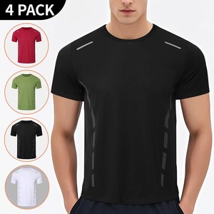 Camiseta de LICRA de alta calidad para hombres, mujeres y niños, camiseta de secado rápido para Fitness, ropa de ejercicio de entrenamiento, camisetas deportivas para gimnasio, Tops - Product Image 4