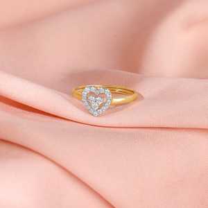 GIVA Heer by GIVA-Gold Lab Grown Diamond <b>Ring</b> Elegant and Luxurious Jewelry - Product Image 1