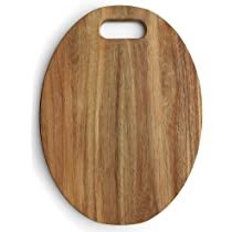 Planche à découper rectangulaire en bois d'acacia de conception et de forme traditionnelles pour hacher et couper - Product Image 2