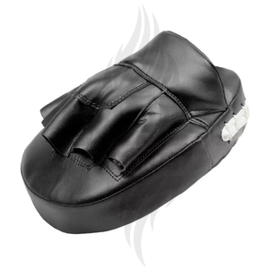 Guantes de Boxeo de Cuero de Alta Calidad, Negros y Blancos, Curvos, para Entrenamiento de MMA y Muay Thai - Product Image 6