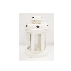 Petite Charm Lantern Small Metal Accent para iluminación ambiental con estilo en hogares reales disponibles para decoración festiva - Product Image 4