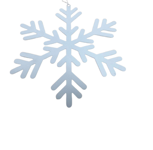 Flocon de neige décoratif fait à la main en métal de fer pour la décoration de Noël produit en vrac pour la décoration à la maison - Product Image 4