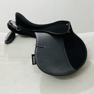 Selle de saut d'endurance anglaise polyvalente en cuir synthétique de haute qualité, taille personnalisable, OEM/ODM bienvenus - Product Image 4