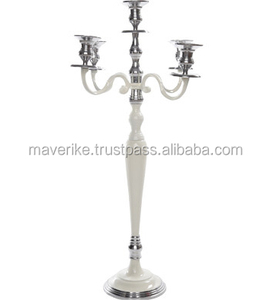 Luxury Metal Shiny Golden Candelabra for Home & <b>Wedding</b> Parties Decor Tabletop Display Any Occasion Decor Candelabra - Product Image 6