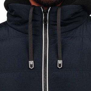 Chaqueta acolchada de invierno impermeable para hombre de High Street, lona personalizable con capucha y plumón, precio al por mayor en Pakistán - Product Image 3