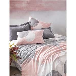 Leron Gray <b>Single</b> <b>Duvet</b> Cover Set Made of Cotton-Soft and Breathable <b>Bedding</b> Accessories - Product Image 2