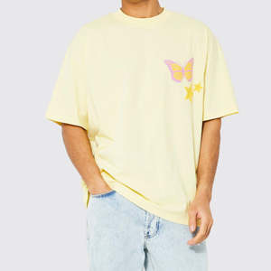 Custom Printed T-Shirt for DTG <b>Printer</b> & <b>Screen</b> Printing 180 GSM Cotton Short Sleeve Solid T-Shirt - Product Image 3