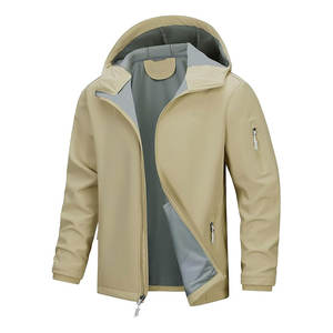 Veste Softshell Homme Style Vintage Ecologique Respirante Imperméable Col Montant Logo Avant Denim Coupe-Vent Hiver Décontracté - Product Image 6