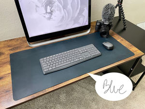 Classic Office Genuine Leather <b>Desk</b> <b>Mat</b> Smell Proof Heavy Duty Durable Writing Surface Premium Smooth <b>Protector</b> LMD-0055 - Product Image 6