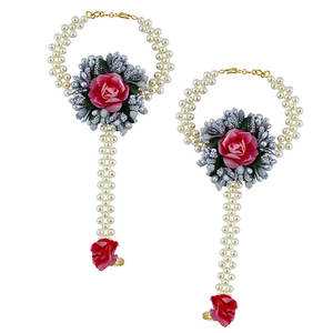 Date 2 pièces/ensemble Vintage sur mesure collier de mariée/boucles d'oreilles/bague ensemble de bijoux pour mariage - Product Image 5