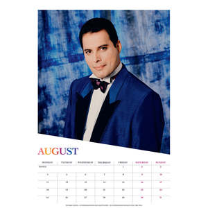 Freddie Mercury 2025 <b>Calendar</b> Paper Table <b>Calendar</b> with Date Office Use Clock Promotion Photo Frame Printed Design - Product Image 2
