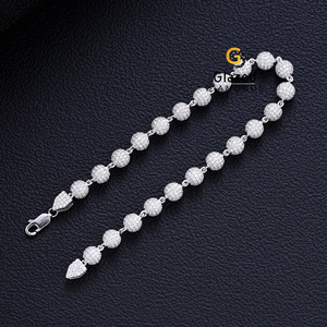 Pulsera Cubana Personalizada de Plata de Ley 925 con Diamantes de Moissanita Impecables, Joyería Hip Hop Unisex - Product Image 4