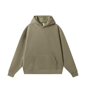Sweat à capuche unisexe personnalisé avec logo, coupe ample, épaules tombantes, qualité supérieure, coupe carrée, imprimé lourd, pour hommes, 400, 450, 600 g/m², style hip-hop - Product Image 4