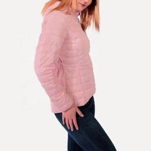 Chaqueta acolchada para mujer de diseño personalizado 2023, transpirable, impermeable, 100% poliéster, nailon, bordado estándar para mujer - Product Image 5
