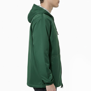 Veste coupe-vent de travail d'extérieur à capuche avec logo sur le devant pour homme - Hiver, résistante, imperméable, respirante, épaisseur standard - Product Image 3