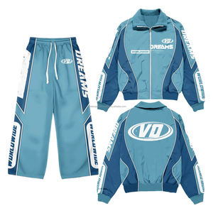 Nuevo Conjunto Deportivo Personalizado de Gran Tamaño, Chaqueta Reflectante 3M y Pantalones Deportivos, Chaqueta Cortavientos de Nailon, Chándal para Hombre - Product Image 4