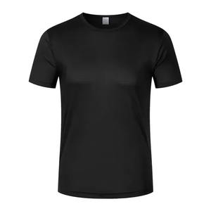 T-shirt décontracté à manches courtes et col rond en tricot de haute qualité pour hommes, 100% polyester, vente en gros, mode et confort - Product Image 4