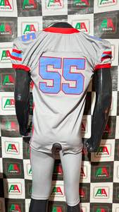 Maillot de football américain parent sublimation matériel de broderie en sergé grande taille soutien personnalisé respirant fabricant de photos réelles - Product Image 5