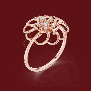 ชื่อและแหวนวันที่10K สำหรับวันครบรอบในทองคำ - Product Image 1