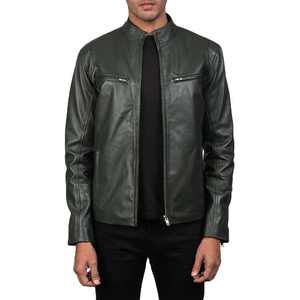 Customized Design Hot Selling Best Winter Men's Slim <b>Genuine</b> Leather Jackets Waterproof Reversible High Street Style - Product Image 4
