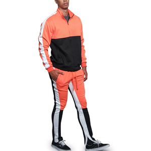 Survêtement d'entraînement unisexe 100% coton Survêtement sport avec fermeture éclair Vêtements de sport Survêtement respirant pour homme - Product Image 2