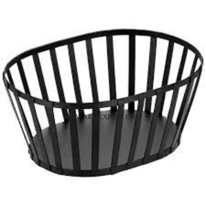 Panier de rangement pour fruits en métal avec revêtement en poudre noire, accessoires de cuisine, conception standard, fait à la main - Product Image 2