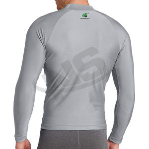 Venta caliente Hombres Compresión Rash Guard Manga completa Estiramiento Logotipo personalizado Ropa de entrenamiento Cómodo MMA Jiu Jitsu Kimono Conjuntos - Product Image 6
