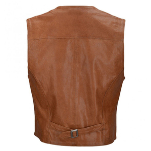 2025 High Impact Leather Vest High Quality Design Private Label <b>Unique</b> Style All Sizes Available Hot Selling OEM Waterproof - Product Image 3