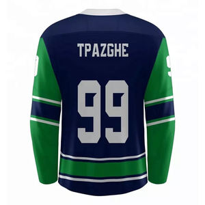 Best Sublimation Ice Hockey Jerseys with Lace, Hockey Jersey <b>Hoodies</b> Customized Jersey Sports Wear - Product Image 6