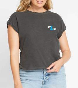 Camisetas informales de color personalizadas para mujer, camisetas de algodón transpirable de secado rápido, camisetas más vendidas para mujer con logotipo personalizado - Product Image 5