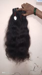 Extensiones de cabello humano de templo alineado con cutícula ondulada, paquete sin procesar de trama doble de donante individual virgen indio crudo - Product Image 6