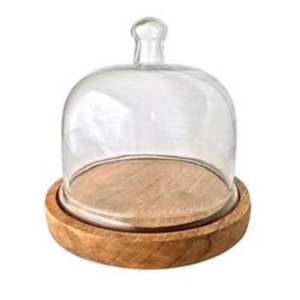 Soporte de pastel de madera con acabado de madera natural y encanto hecho a mano para configuraciones de mesa de postre rústicas cálidas e inspiradas en la granja - Product Image 2