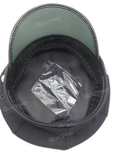 Gorro de Uniforme de Estilo Capitán de 8 Puntas, Unisex, Personalizable, Negro, Gorro de Uniforme con Pico para Ceremonias - Product Image 4