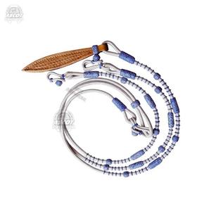 Rênes d'équitation en cuir véritable Rawhide occidental Romal Rein tressé à la main équestre vente en gros - Product Image 2