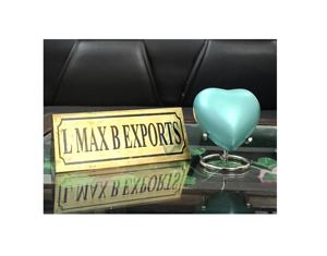 Luxueux Premium fait à la main meilleure qualité Unique Design moderne en métal en forme de coeur urnes de crémation usine urnes en gros - Product Image 4