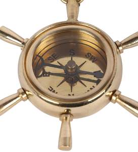 Porte-clés en laiton de style nautique vintage, fabricant de roues de bateau, fournisseur en gros, fournisseur OEM ODM antique nautique personnalisé - Product Image 6