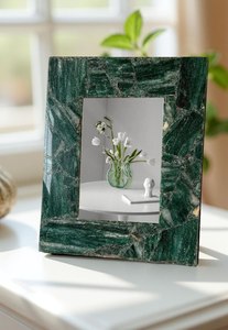 New Trendy Resin and Wood Luxury Photo <b>Frame</b> with Customizable Design and Logo Tabletop Installation for Home and Office - Product Image 5