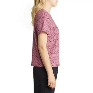 Venta caliente de las mujeres Camisetas hechas a medida de la mejor calidad Casual verano sublimación camisetas ecológicas al por mayor - Product Image 4