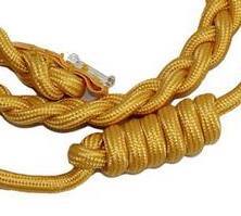 ชุดเดรสสายรัดไหล่สีทองพร้อมปลายทองเหลือง - Product Image 2