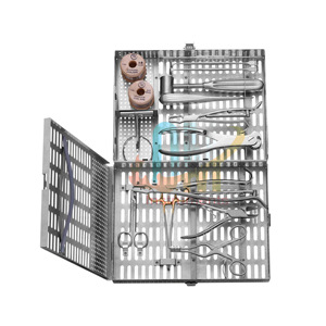 Kit d'instruments orthopédiques vétérinaires standard, 20 pièces, outils chirurgicaux en acier inoxydable, stérilisables de qualité hospitalière certifié CE ISO - Product Image 2