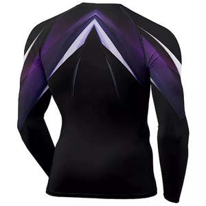 Vente en gros de chemises de compression de gymnastique 100% coton pour hommes coupe ajustée vente supérieure avec conception OEM - Product Image 2