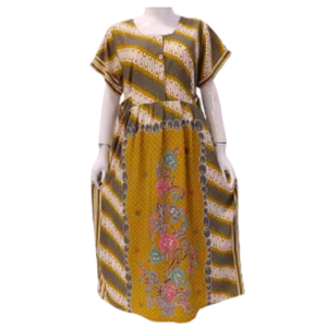 Women's Elegant Casual Sleepwear Dress Summer and <strong>Spring</strong> Daily Wear with Short Sleeve Ankle Length Stylish Soft Rayon Material - Product Image 4