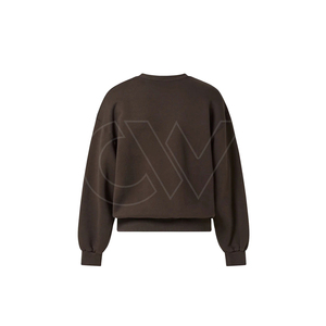 OEM fabricantes en blanco logotipo personalizado Impresión de peso pesado cuello redondo pulóver sudadera Casual Vintage al aire libre mujeres sudaderas - Product Image 2