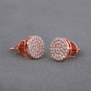 Vente en gros de boucles d'oreilles exclusives en moissanite avec diamants étincelants en argent sterling 925 d'une clarté vvs améliorée pour les femmes - Product Image 4