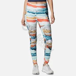 Leggings sans couture à impression par sublimation personnalisée Depot Leggings taille haute pas chers pour femmes pantalon de yoga de gymnastique de cri de sport