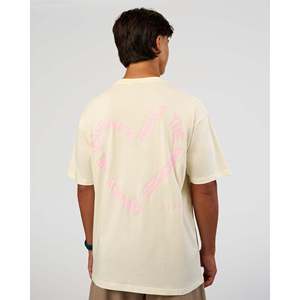 Camiseta Oversize de Algodón FLX Color Blanco Marshmallow con Serigrafía - Product Image 2